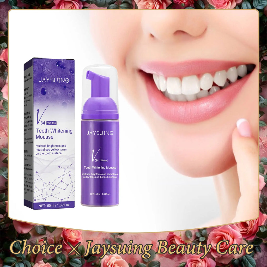 V34 Whitening Toothpaste Mousse – Remove Stains & Bad Breath Whitening Toothpaste Mousse Oasis Select