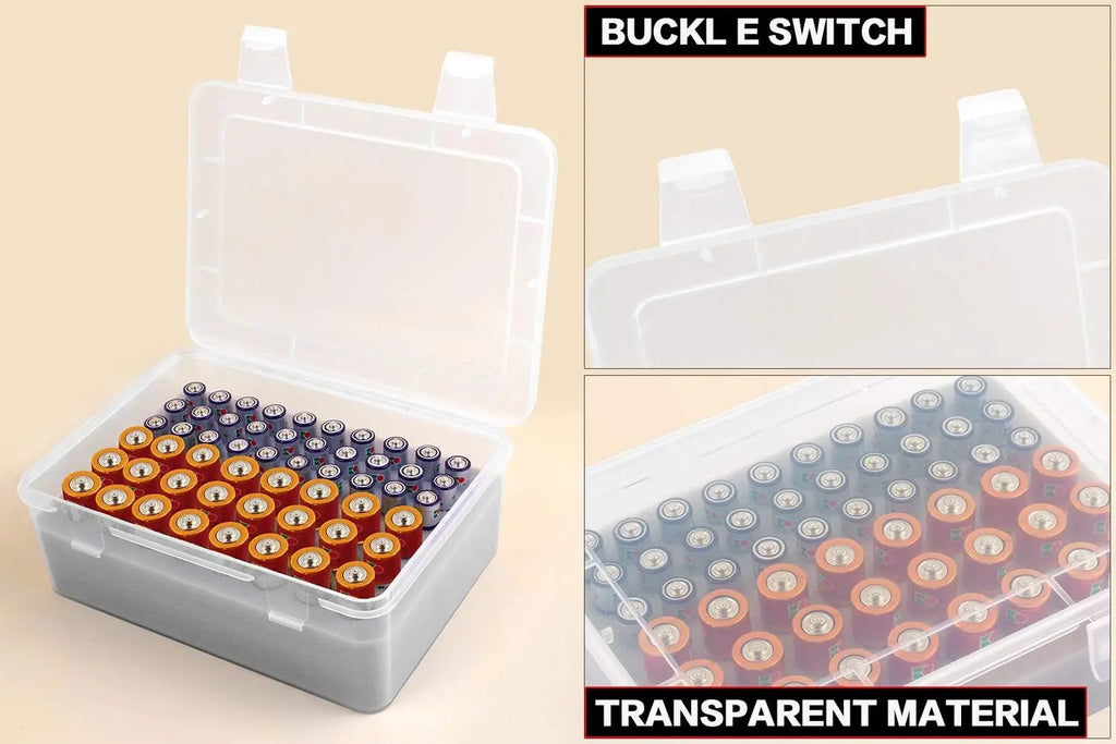 Battery Organizer Box – 54 AA & AAA Battery Storage Case