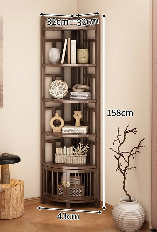 Corner rack Multi-layer triangular storage shelf Living room floor-to-wall cabinet Kitchen corner tripod Oasis Select 6 layer-2