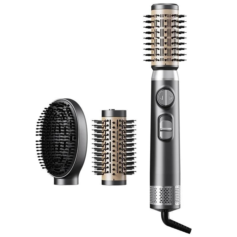 Multifunctional styling hot air comb and curling wand 3-in-1 hair changing comb forcurling and straightening 3-in-1quick styling Oasis Select Black US