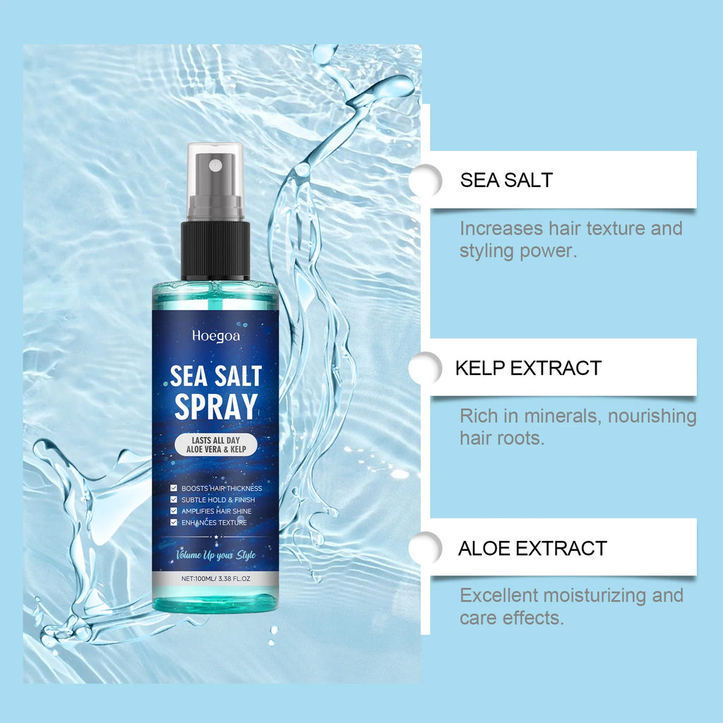 Hoegoa Sea Salt Curl Spray – Texturize & Boost Curls 100ml Curl Styling Spray Oasis Select