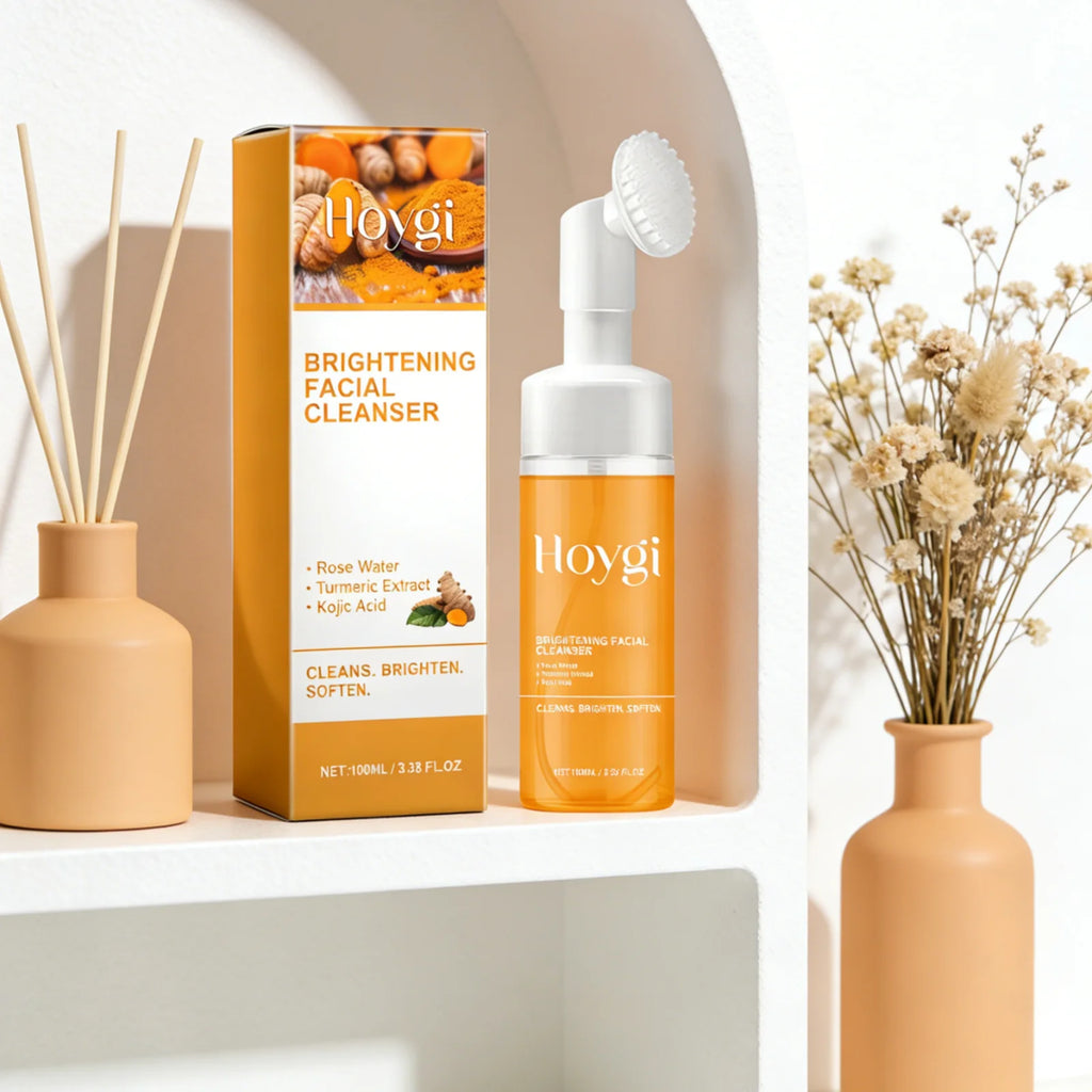 Hoygi Turmeric Foaming Facial Cleanser – Brightening Oil Control Foaming Facial Cleanser Oasis Select
