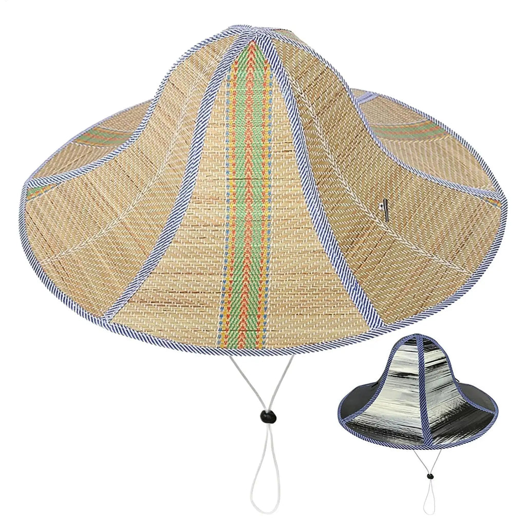 Straw Hat Large Brim Foldable Soft Sun Hat Summer Beach Cap Fisherman's Cap Outdoors Fishing Sun Protection for Women Men Oasis Select