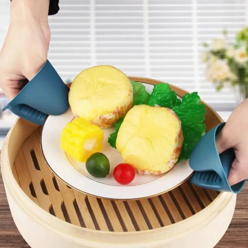 3pcs/set Bowl Clamp Anti Scald Clamp Kitchen Tool Clamp Steaming Vegetable Clamp Anti Slip And Anti Scald Hand Clamp Plate Oasis Select