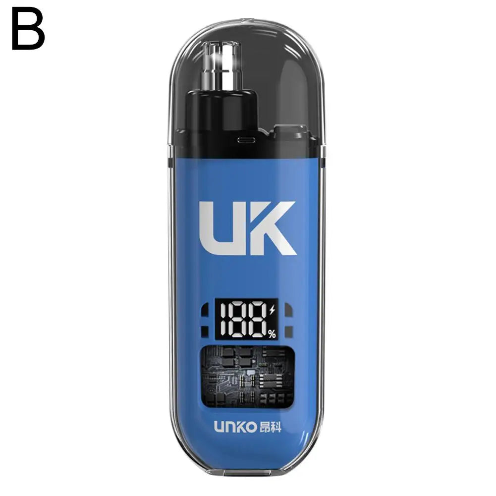 USB Rechargeable Electric Nose & Ear Hair Trimmer for Men Nose Hair Trimmer Oasis Select Blue