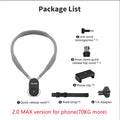 TELESIN Magnetic Neck Mount with Phone Holder | GoPro & DJI