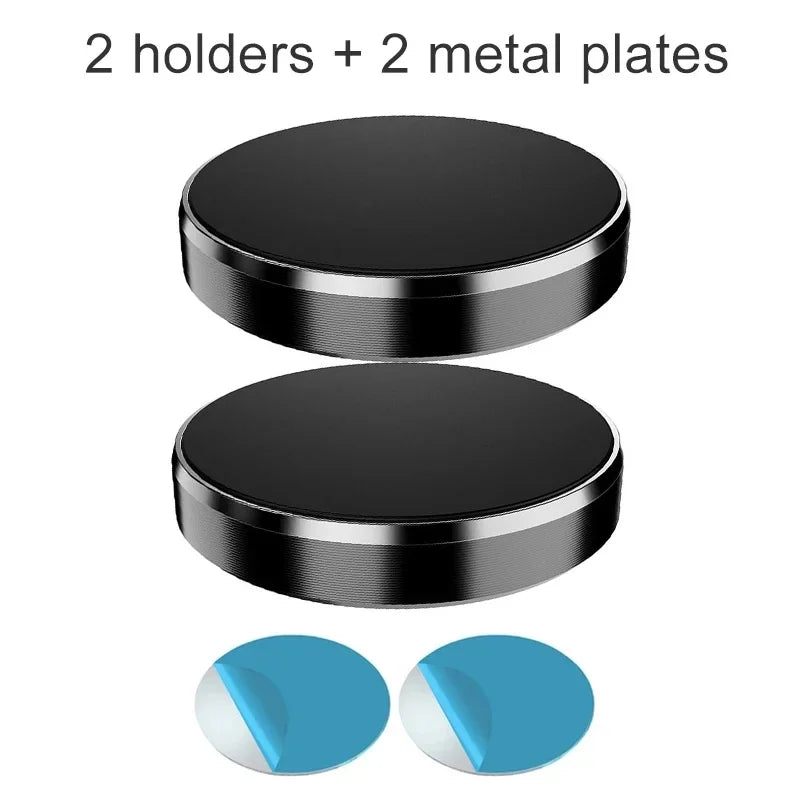 1/2pcs Magnetic Car Phone Holder Stand In Car for IPhone 14 13 12 XR Pro Huawei Magnet Mount Cell Mobile Wall Nightstand Oasis Select 2pcs Black