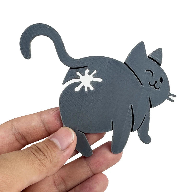 2pcs 3D Cat Butt Bread Bag Clip Snack Bag Sealing Clip Novelty Kitchen Gadget Food Storage Bag Clip For Cat Lovers Oasis Select