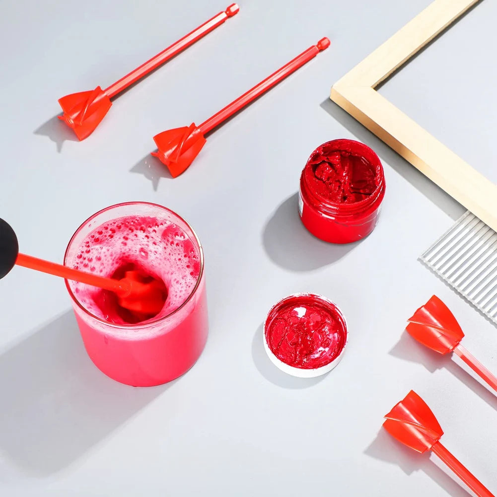 LIKE WISH 12 Pieces Epoxy Mixer Attachment For Drill Helix Paint Mixer Reusable Resin Mixer Paint Stirrers Drill Attachment Oasis Select