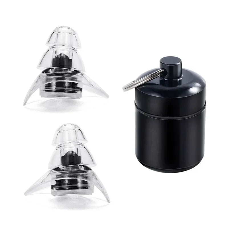 1 Pair Soft Silicone Noise Cancelling Earplugs Anti Noise Earplug For Concerts Sleeping Bar DJ Motor Sports Reusable Ear plugs Oasis Select Black