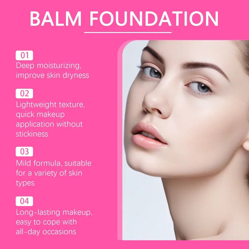 LAIKOU Peptide Balm Foundation – Full Coverage & Hydrating