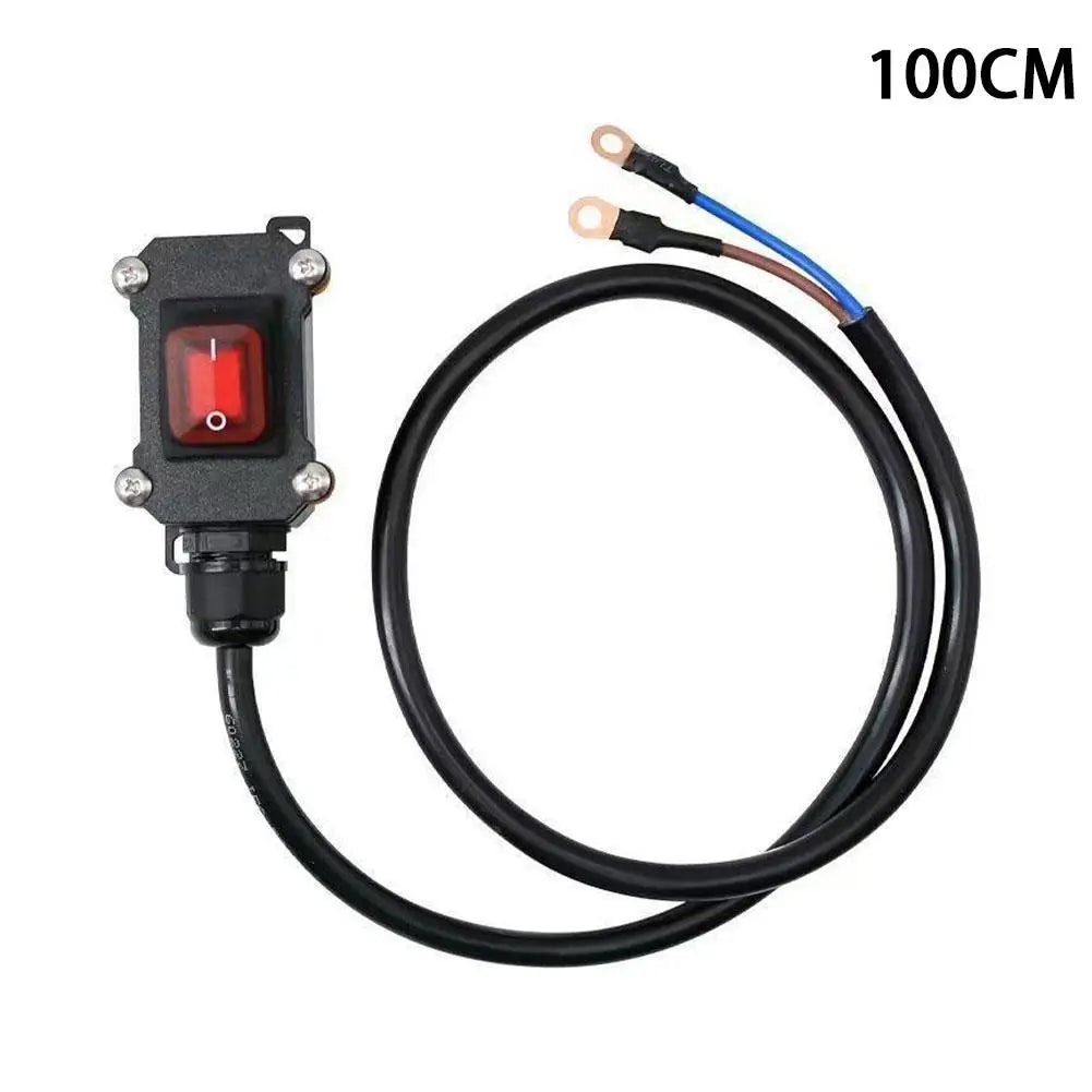 30/50/100cm Cable Motorcycle Kill Switch Heavy Duty Battery Disconnect Switch Waterproof Power Cut Off 12V/24V Oasis Select 100cm line