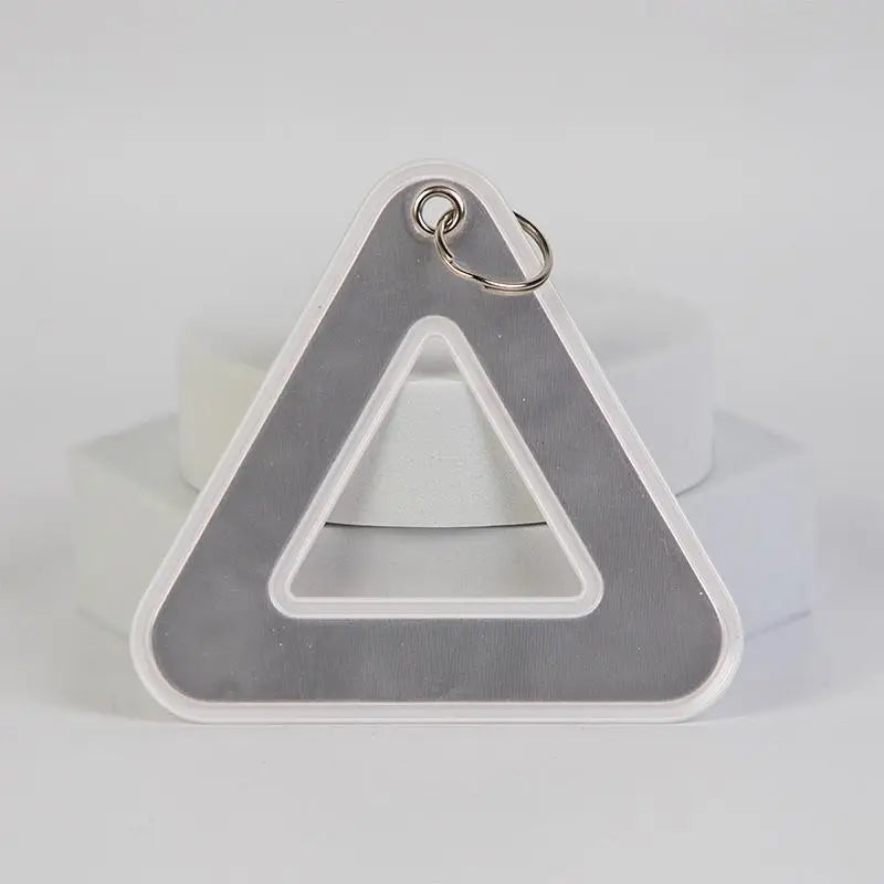 Triangle Reflective Safety Pendant for Student Backpack, High Visibility Reflective Tag for Night Walking Cycling Oasis Select A2