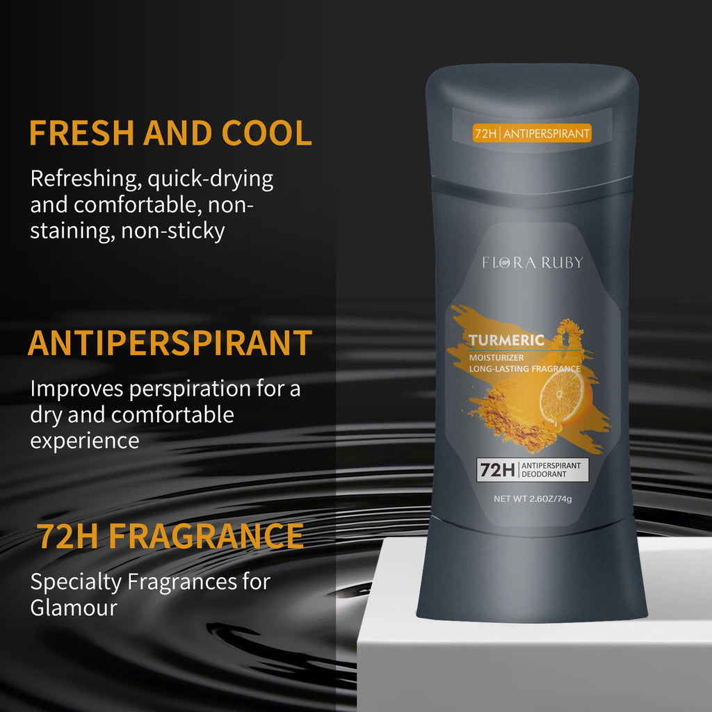 Underarm Odor Remover Deodorant Solid Perfume Long Lasting Aroma Armpit Sweat Deodorizer Moisturizing Skin Care Refreshing 74g Oasis Select