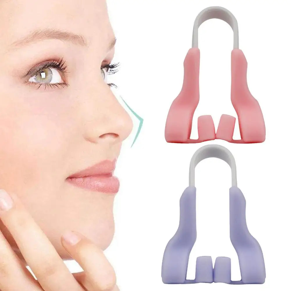 Nose Shaper For Wide Noses Soft Silicone Nose Bridge Enhancer, Corrector, Shrinker Painless Beauty Tool Nose Clip For Women Men Oasis Select 2pcs