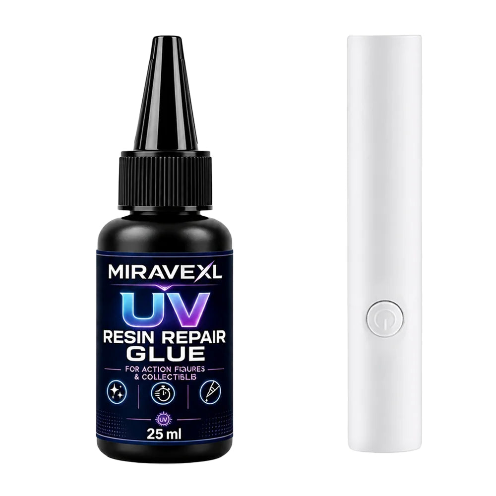 25g MIRAVEXL UV Epoxy Resin Glue DIY Jewelry Making High Transparency Fast Drying High Hardness Glue UV Lamp DIY Craft Decor Oasis Select 1 SET