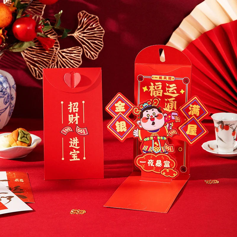Chinese New Year Red Envelopes Red Pocket Year Of Horse Lucky Money Pockets Spring Festival Gift New Year Eve Hongbao Oasis Select A22