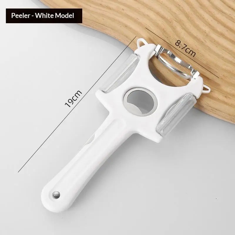 6 In 1 Creative Stainless Steel Fruit Peeler Handheld Vegetable Peeling Tool Plastic Separator Fruit Cutter Kitchen Tools Oasis Select A2