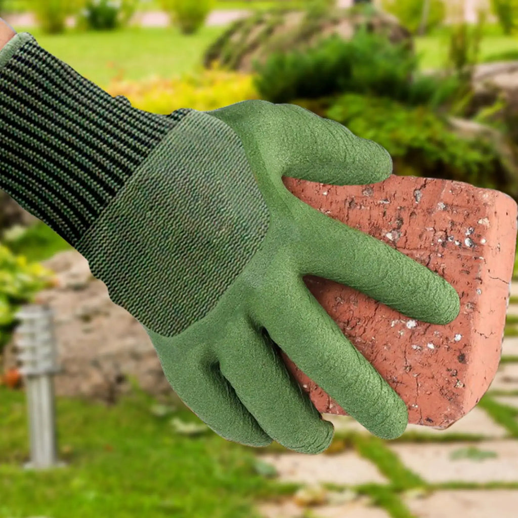 Thorn-Proof Gardening Weeding Working Gloves Breathable leather Glove Puncture Resistant for Digging Floral Planting Pruning Oasis Select