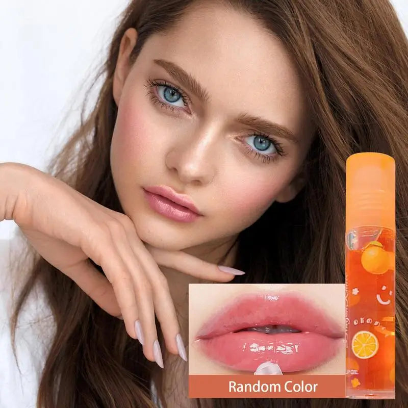Lip Hydrating 6 Colors Roll-on Fruit Essence Lip Balm Lip Oil Moisturizing Mirror Lip Gloss Transparent Lipstick Primer Makeup Oasis Select