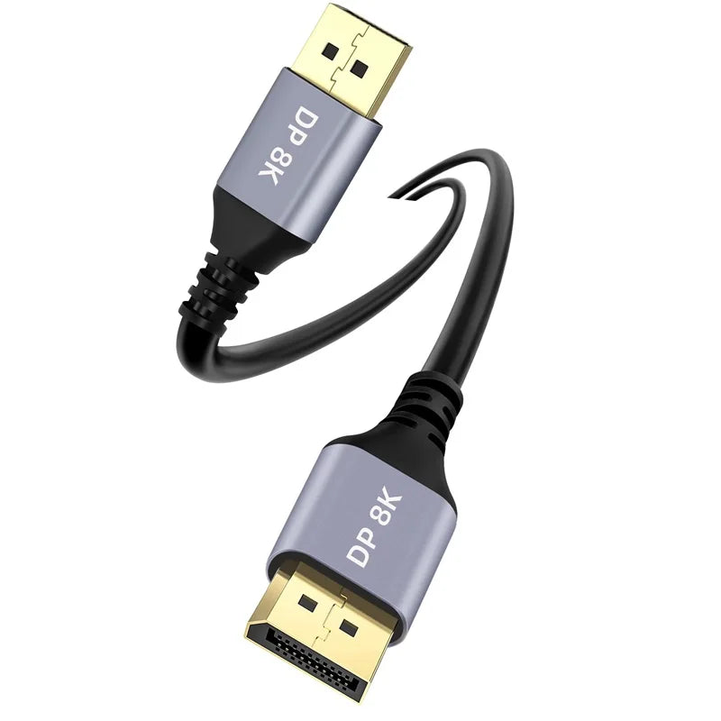  1m 2m 3m 8K DP DisplayPort Cable 8K@60Hz 4K@144Hz 32.4Gbps High Speed for Laptop PC Gaming Monitor Graphics Card Display Port Oasis Select