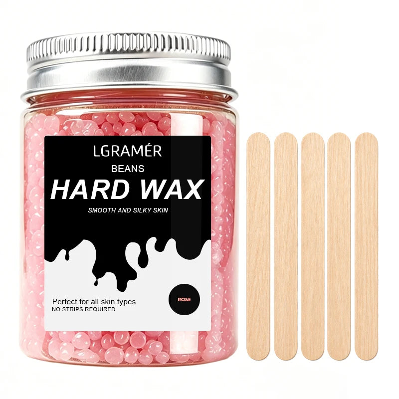 LGRAMER Hard Wax Beads for Hair Removal | 80g/380g Scented