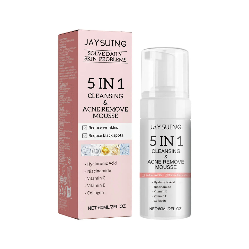 Facial Moisturizing Set Hydrate Brighten Firm Skin Exfoliating Acne Removal Shrink Pore Fix Sensitive Dullness Collagen Face Kit Oasis Select Mousse 60ml Boxed 1 set