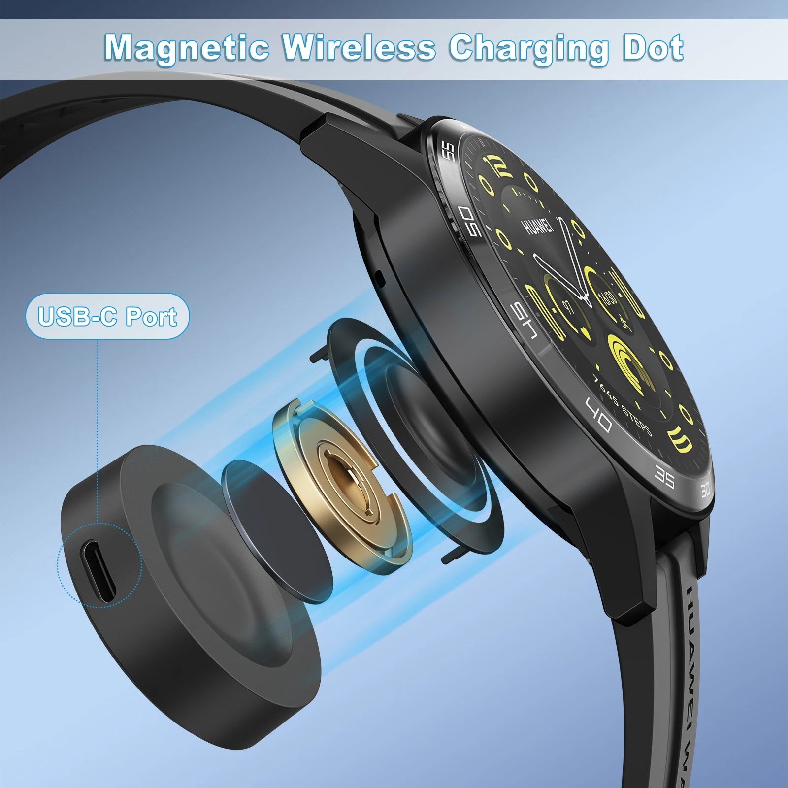 Magnetic Charger Dock for Huawei Watch GT 4/3/2 Pro & Runner Smartwatch Charger Dock Oasis Select