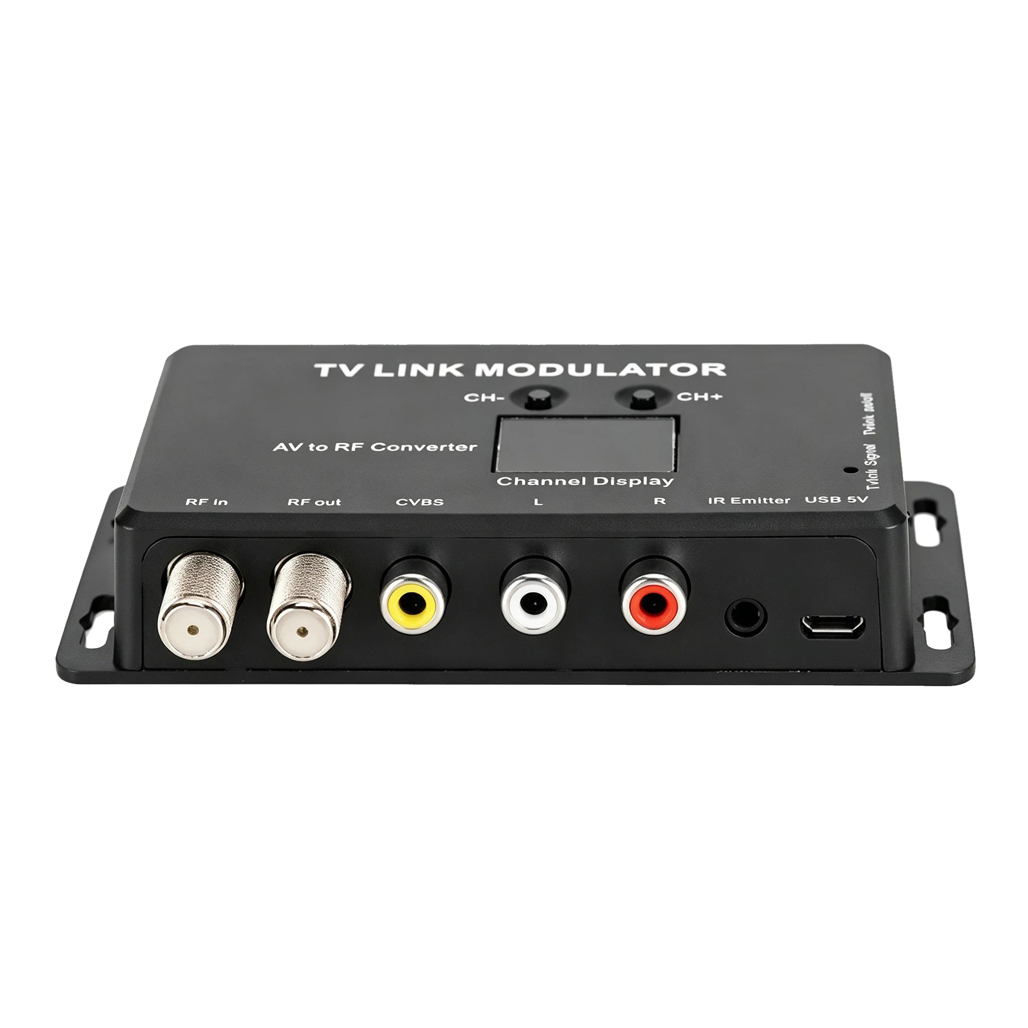 TV LINK Modulator， AV to RF ，IR Extender with Channel Display， Analog TV Self-Produced Program Insertion Device Oasis Select
