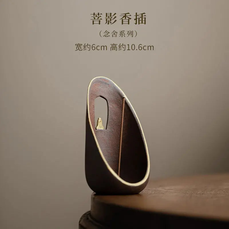 Pu Ying Incense Insert Creative Ceramic Thread Incense Burner Indoor Study Tea Ceremony Accessories Decoration Incense Burner Oasis Select