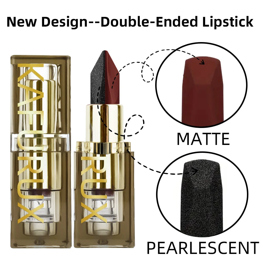 KAFURUX Glitter Two-Tone Matte Lipstick | Pearlescent Lip Tint
