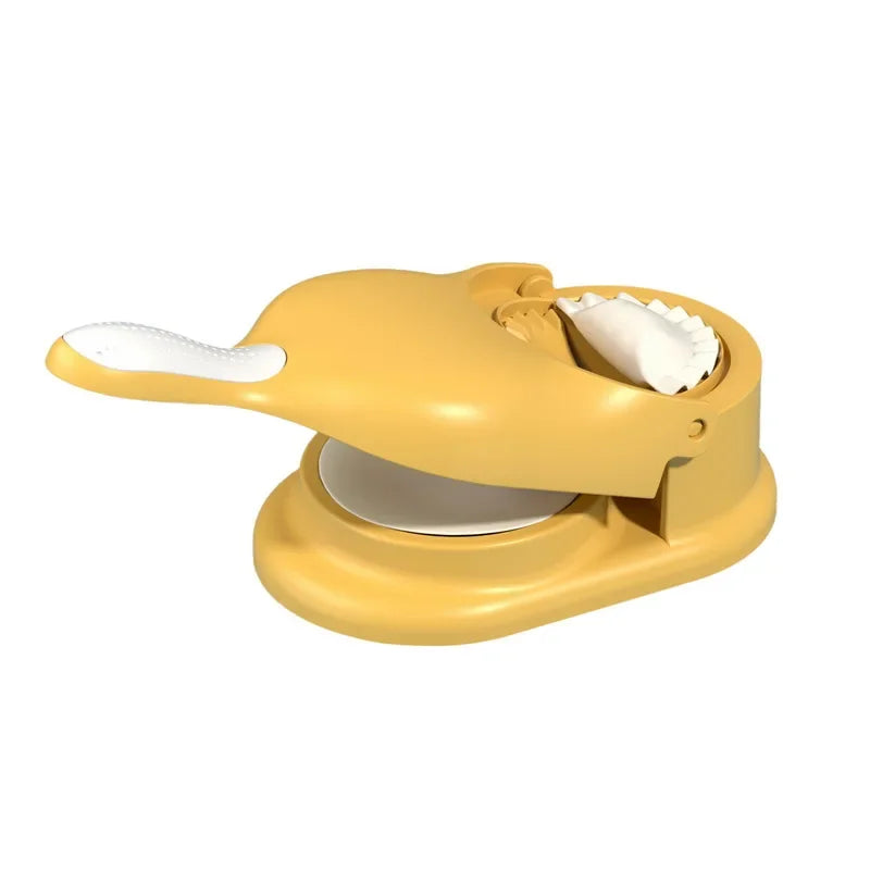 2 In1 Dumpling Maker DIY Kit Wrapper Presser Manual Labor-Saving Ravioli Empanadas Dough Skin Molder Machine Kitchen Gadgets Oasis Select Yellow
