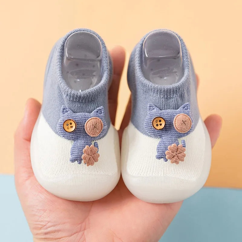 Comfy & Breathable Slip-On Shoes for Baby Boys & Girls - Perfect for First Walkers Toddlers Cartoon Baby Walking Socks Oasis Select