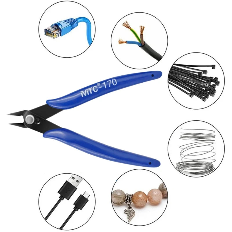 1/5/10PC 170 Wishful Clamp DIY Electronic Diagonal Pliers Side Cutting Nippers Wire Cutter 3D printer parts Hand Tools Oasis Select