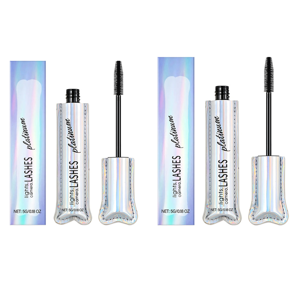Black Mascara Eyelashes Silky Lengthening Makeup Waterproof Sweat-proof Fast Dry Defining Long Lasting Natural Mascara Cosmetics Oasis Select 2 X 5g boxed