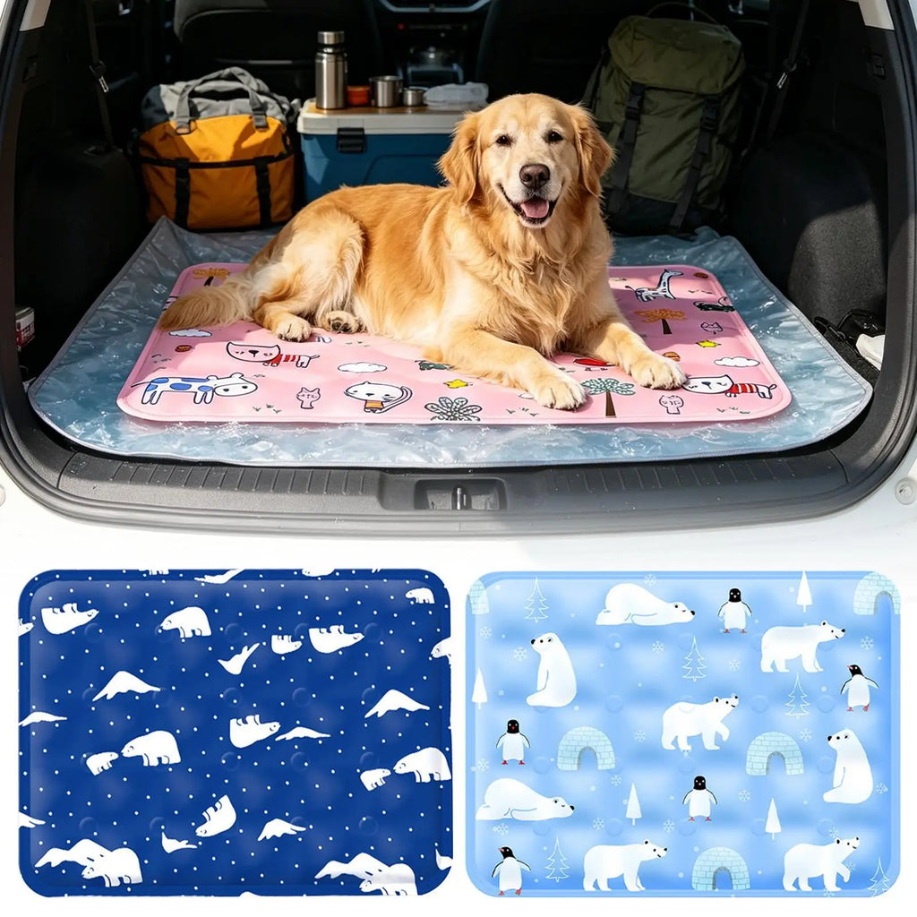 Summer Mat Pet Cooling Ice Blanket Mat Moisture Proof Dog Floor Sofa Cushion Skin Friendly Cat Sleep Breathable Pet Bed Covers Oasis Select