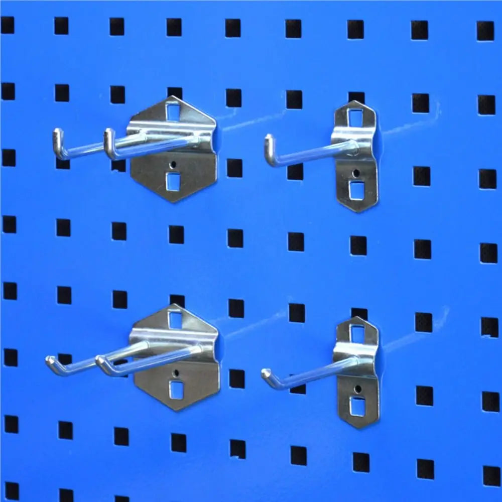 Wall Mount Square Hole Hook Durable Storage Rack 25/50/75/100/150/200mm Oblique Hanger Hole Board Hook Pegboard Hook Oasis Select