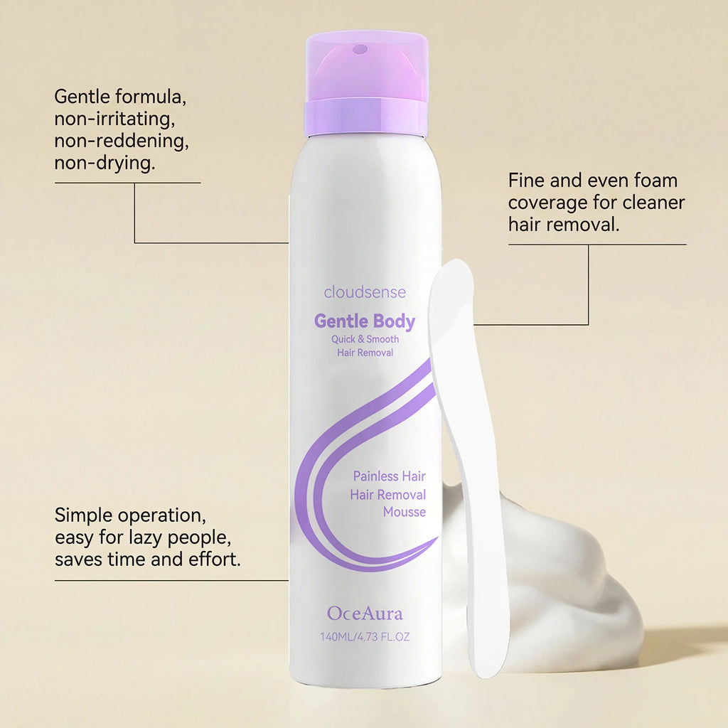 OceAura Painless Hair Removal Spray – Growth Inhibitor 140ml Depilatory Spray Oasis Select