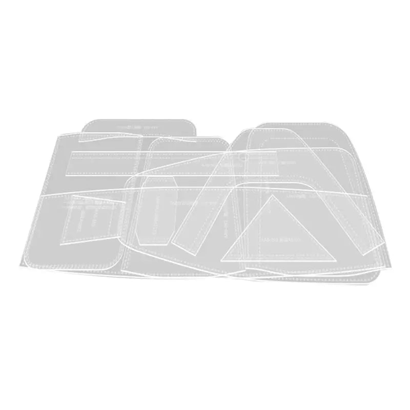LIKE WISH Sling Bag Acrylic Template,Leather Pattern Acrylic Leather Templates For Capacity Crossbody Backpack Oasis Select Transparent AAB863