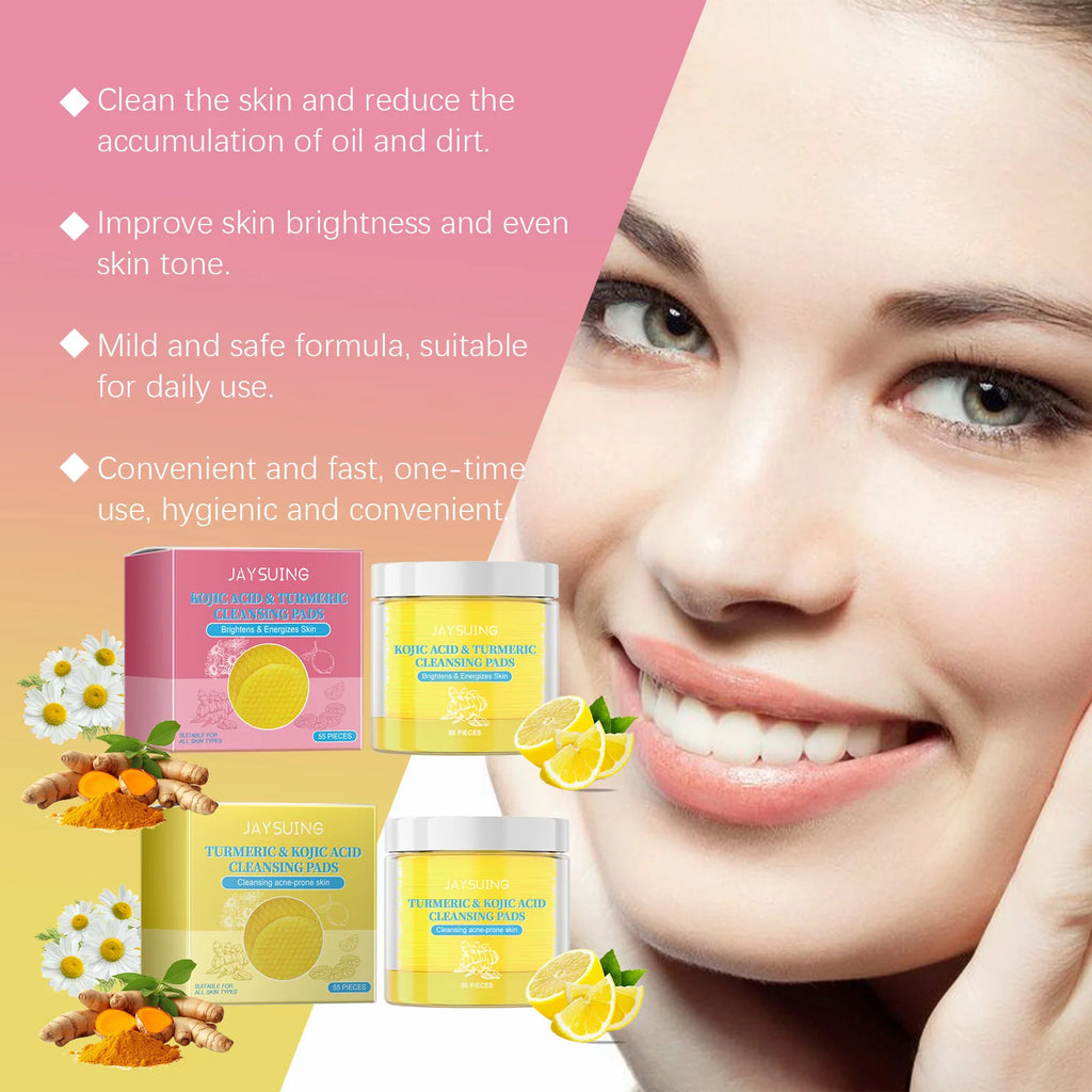 Turmeric Exfoliating Facial Pads – Anti-Acne & Deep Cleanse Exfoliating Facial Pads Oasis Select