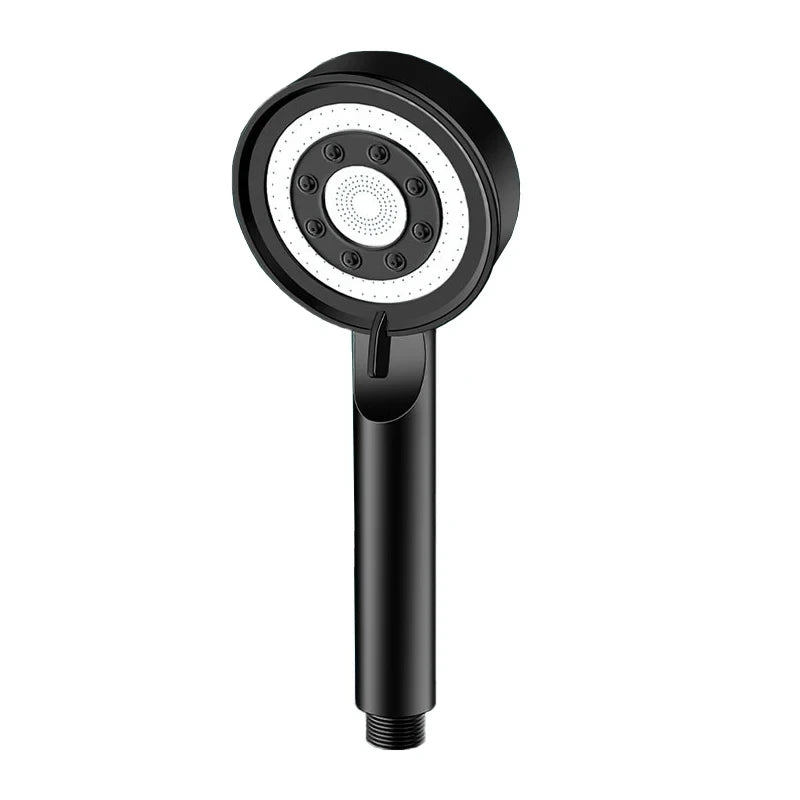 New 5 Modes Shower Head Adjustable High Pressure Water Saving Water Massage Shower Head Hook Hose Set Bathroom Accessories Oasis Select Black Shower