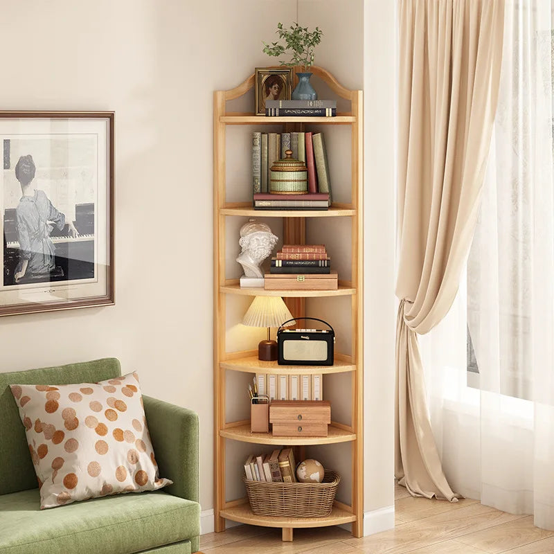 Corner Cabinet Triangle Corner Cabinet Indoor Shelf Shelf Living Room Floor Locker Modern Simple Storage Rack Oasis Select