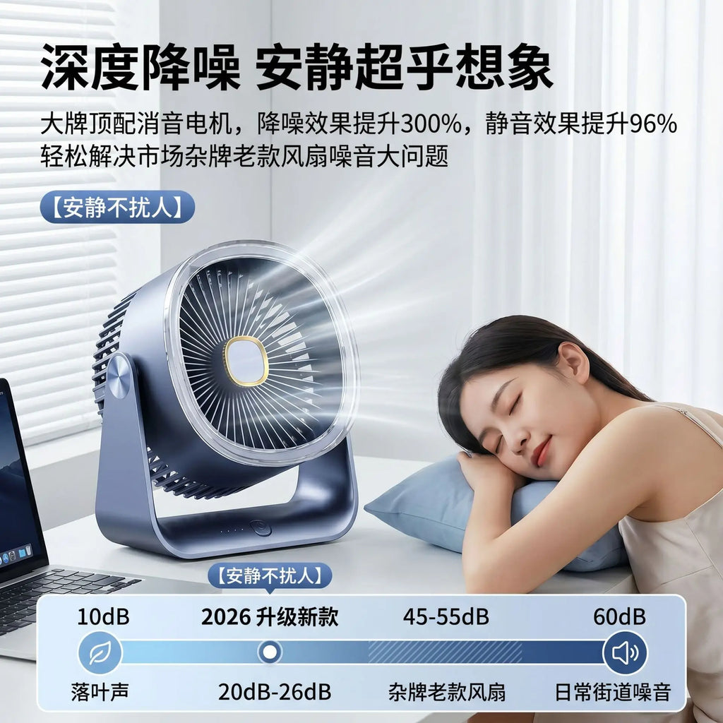 Silent USB Desktop Fan – Compact Office & Dorm Fan 5V 1W
