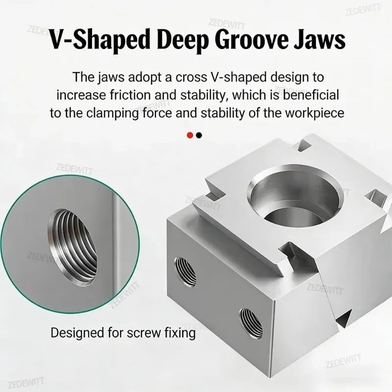Bench Vise High Precision CNC M6 M8 M10 M12 M14 M16 OK Vise Wedge Clamps Modular Single Bilateral Vise For Industrial Machining Oasis Select