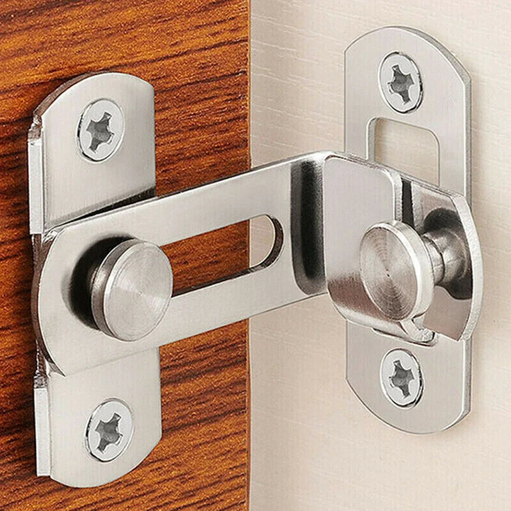 Latch Door Bolt 3Inch Sliding Door Latch 90 Degree Sliding Lock Cabinet Drawer Room Small Pet Cage Accessories