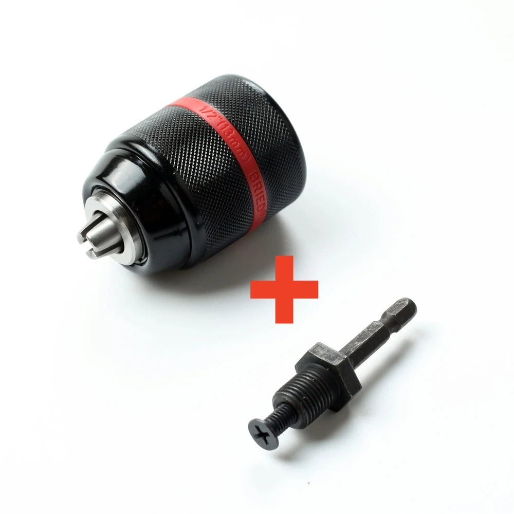 SLADE Keyless Drill Chuck 1/2-20UNF 2–13mm Self-Tightening Keyless Drill Chuck Oasis Select Chuck and Hex Shank