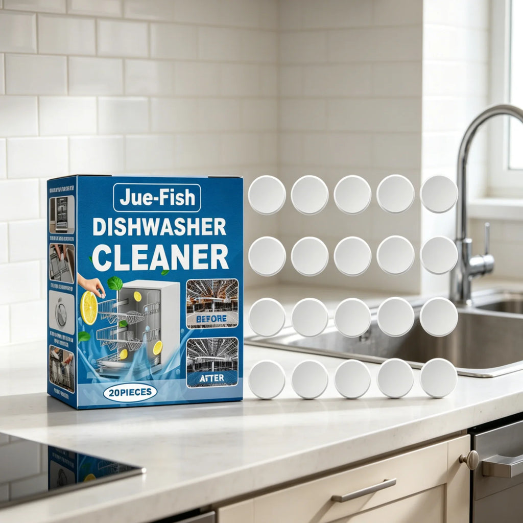 Jue Fish Dishwasher Cleaner Tablets – Descale & Deodorize 20pk Dishwasher Cleaner Tablets Oasis Select
