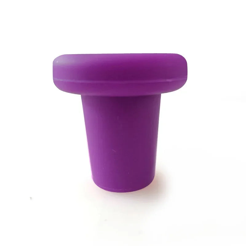 1/2/3/4pcs Silicone Bottle Stoppers Creative Wine Stoppers Bottle Caps Bar Preservation Tools Safe Healthy Home Bar Accessories Oasis Select Fuchsia