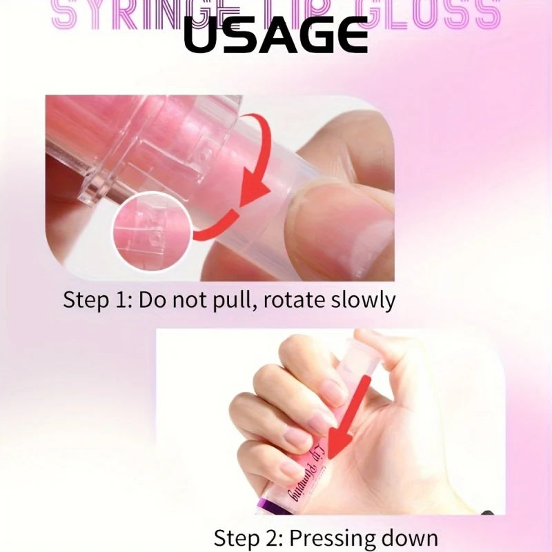 2-Pack Pearlescent Lip Oil Gloss – Moisturizing Glitter Glaze
