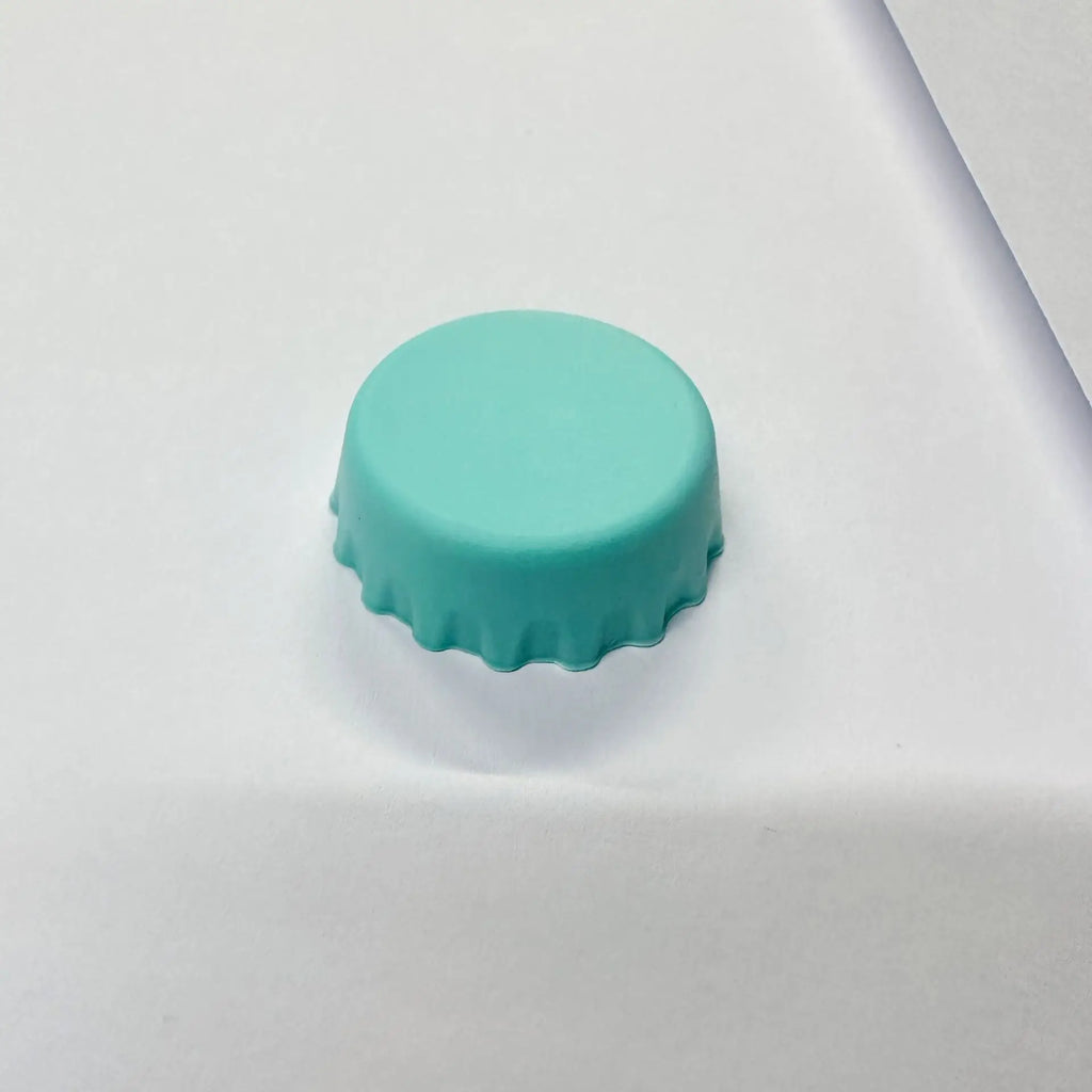 Food - Grade Silicone Wine Bottle Stopper: Universal Round Seal for Wine, Beer & Glass Bottles, Soft & Leak - Proof Oasis Select Beer cap cyan 3PCS